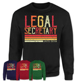 Vintage Legal Secretary Limited Edition Job Shirt, Coworker Birthday Gift Idea