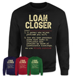Vintage Loan Closer Definition Shirt, Funny Coworker Gift Idea for Loan Closer, New Job Gift