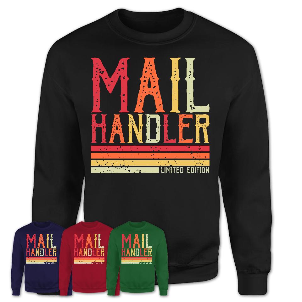 Vintage Mail Handler Limited Edition Job Shirt, Coworker Birthday Gift Idea