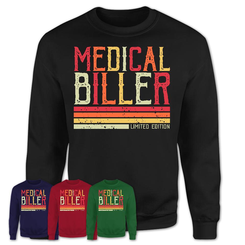 Vintage Medical Biller Limited Edition Job Shirt, Coworker Birthday Gift Idea