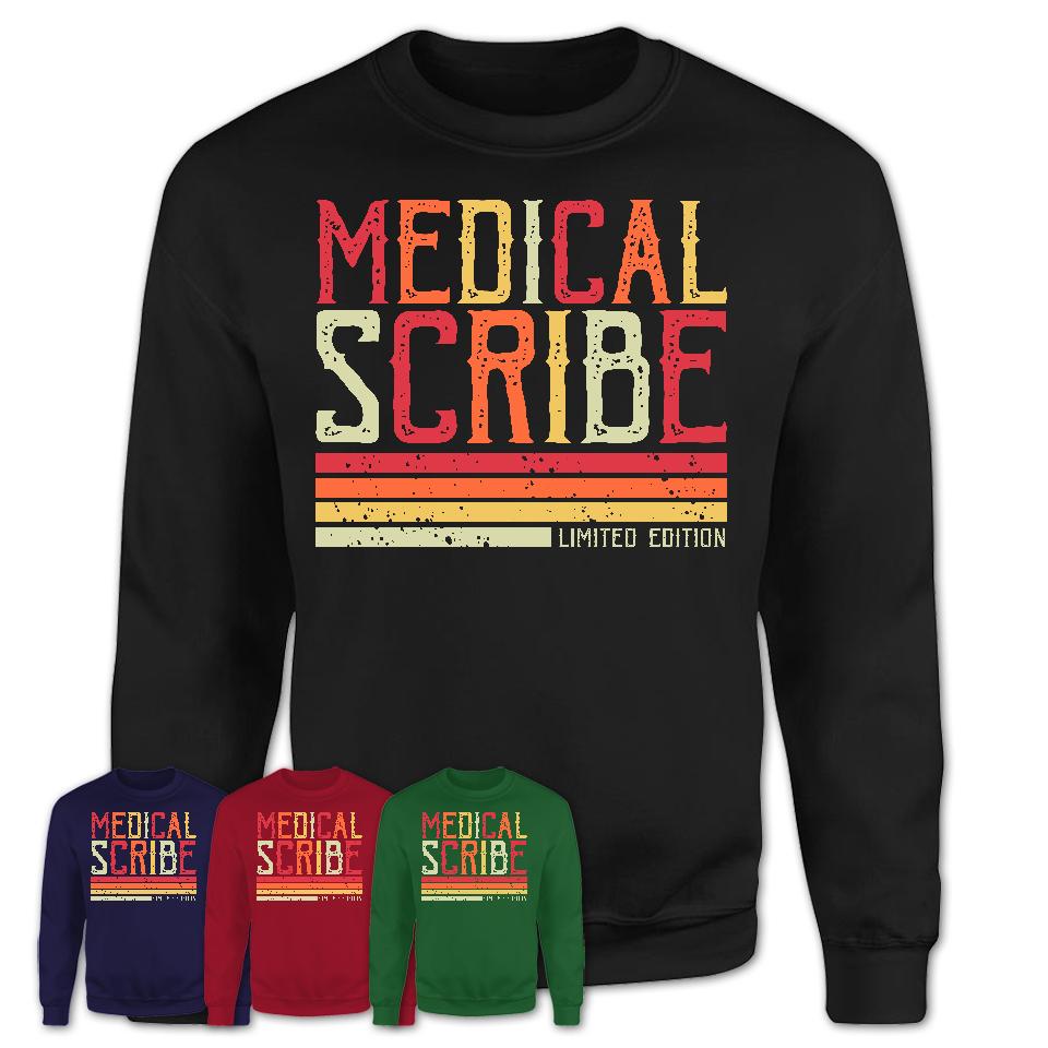 Vintage Medical Scribe Limited Edition Job Shirt, Coworker Birthday Gift Idea
