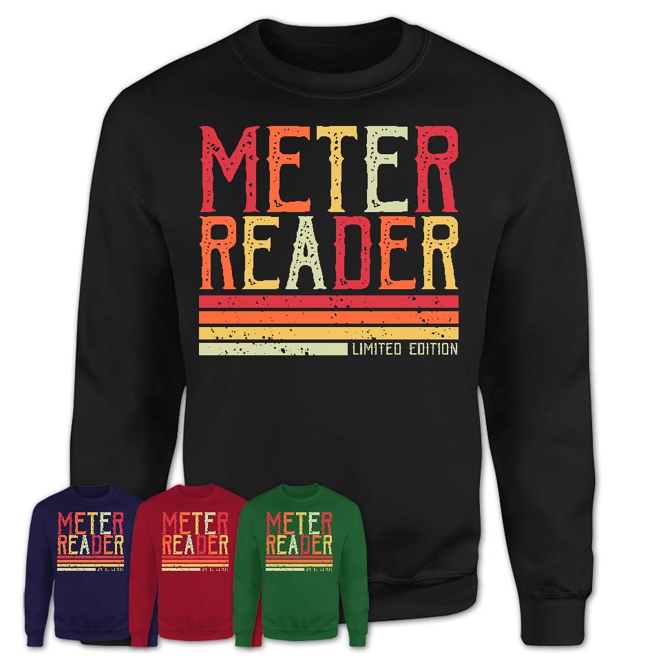 Vintage Meter Reader Limited Edition Job Shirt, Coworker Birthday Gift Idea