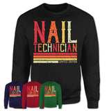 Vintage Nail Technician Limited Edition Job Shirt, Coworker Birthday Gift Idea