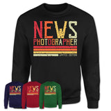 Vintage News Photographer Limited Edition Job Shirt, Coworker Birthday Gift Idea