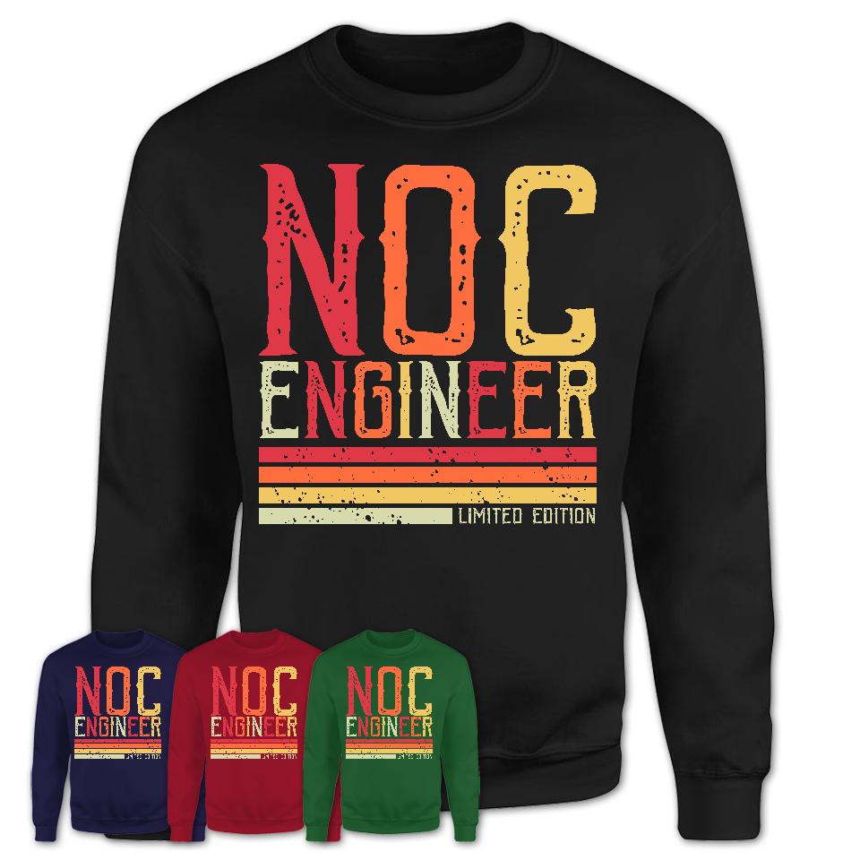 Vintage Noc Engineer Limited Edition Job Shirt, Coworker Birthday Gift Idea
