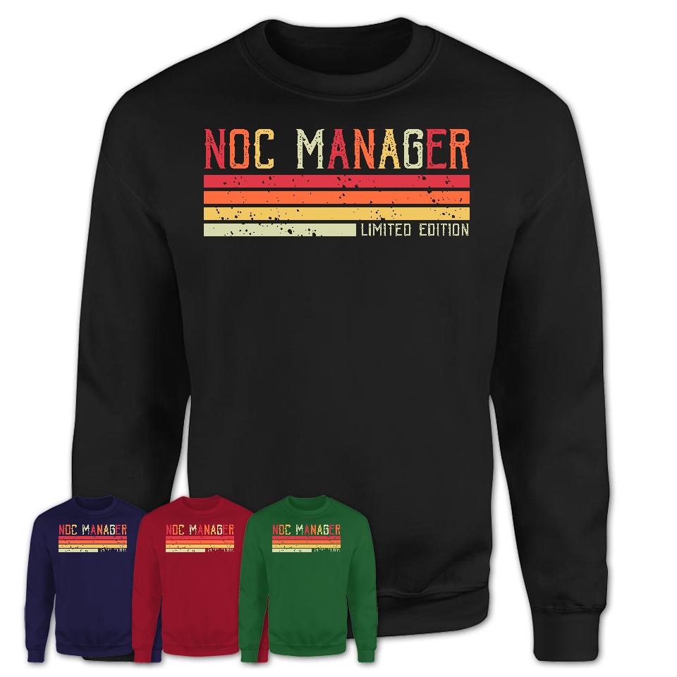 Vintage Noc Manager Limited Edition Job Shirt, Coworker Birthday Gift Idea