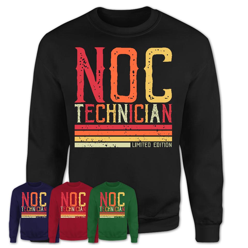 Vintage Noc Technician Limited Edition Job Shirt, Coworker Birthday Gift Idea