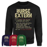 Vintage Nurse Extern Definition Shirt, Funny Coworker Gift Idea for Nurse Extern, New Job Gift