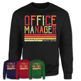 Vintage Office Manager Limited Edition Job Shirt, Coworker Birthday Gift Idea