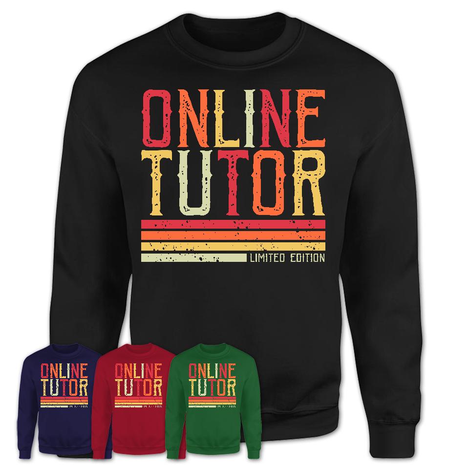 Vintage Online Tutor Limited Edition Job Shirt, Coworker Birthday Gift Idea