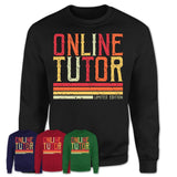 Vintage Online Tutor Limited Edition Job Shirt, Coworker Birthday Gift Idea