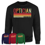 Vintage Optician Limited Edition Job Shirt, Coworker Birthday Gift Idea