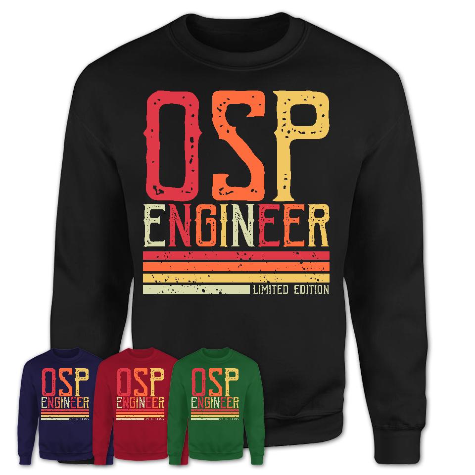 Vintage Osp Engineer Limited Edition Job Shirt, Coworker Birthday Gift Idea