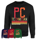 Vintage Pc Technician Limited Edition Job Shirt, Coworker Birthday Gift Idea
