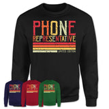 Vintage Phone Representative Limited Edition Job Shirt, Coworker Birthday Gift Idea