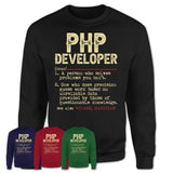 Vintage Php Developer Definition Shirt, Funny Coworker Gift Idea for Php Developer, New Job Gift