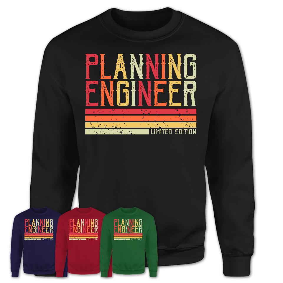 Vintage Planning Engineer Limited Edition Job Shirt, Coworker Birthday Gift Idea
