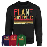 Vintage Plant Supervisor Limited Edition Job Shirt, Coworker Birthday Gift Idea