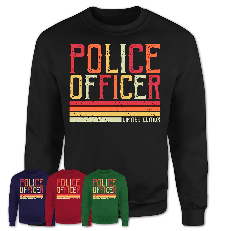 Vintage Police Officer Limited Edition Job Shirt, Coworker Birthday Gift Idea