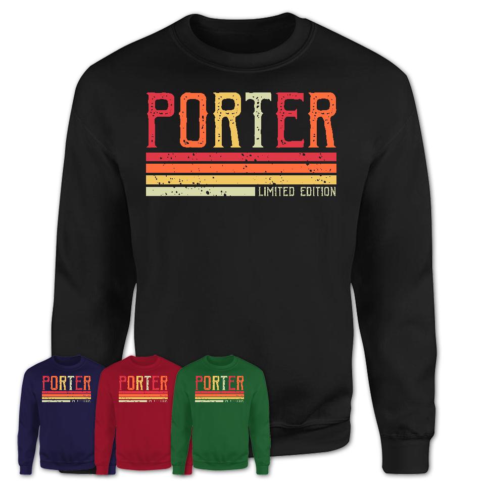Vintage Porter Limited Edition Job Shirt, Coworker Birthday Gift Idea
