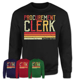 Vintage Procurement clerk Limited Edition Job Shirt, Coworker Birthday Gift Idea