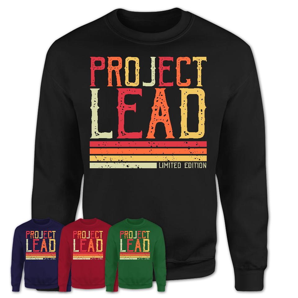 Vintage Project Lead Limited Edition Job Shirt, Coworker Birthday Gift Idea