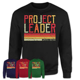 Vintage Project Leader Limited Edition Job Shirt, Coworker Birthday Gift Idea