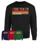 Vintage Proofreader Limited Edition Job Shirt, Coworker Birthday Gift Idea