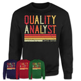 Vintage Quality Analyst Limited Edition Job Shirt, Coworker Birthday Gift Idea