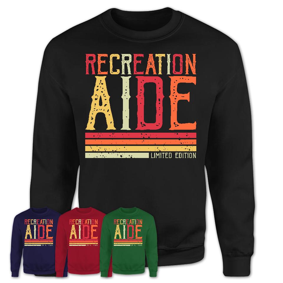Vintage Recreation Aide Limited Edition Job Shirt, Coworker Birthday Gift Idea