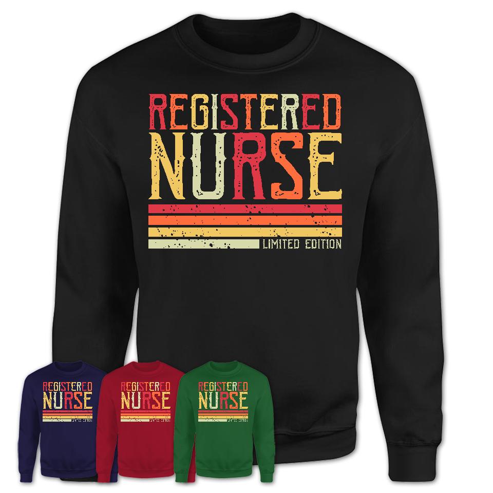 Vintage Registered Nurse Limited Edition Job Shirt, Coworker Birthday Gift Idea