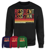 Vintage Resident Assistant Limited Edition Job Shirt, Coworker Birthday Gift Idea