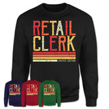Vintage Retail Clerk Limited Edition Job Shirt, Coworker Birthday Gift Idea