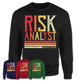 Vintage Risk Analyst Limited Edition Job Shirt, Coworker Birthday Gift Idea