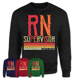 Vintage Rn Supervisor Limited Edition Job Shirt, Coworker Birthday Gift Idea