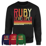 Vintage Ruby Developer Limited Edition Job Shirt, Coworker Birthday Gift Idea