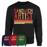 Vintage Sandwich Artist Limited Edition Job Shirt, Coworker Birthday Gift Idea