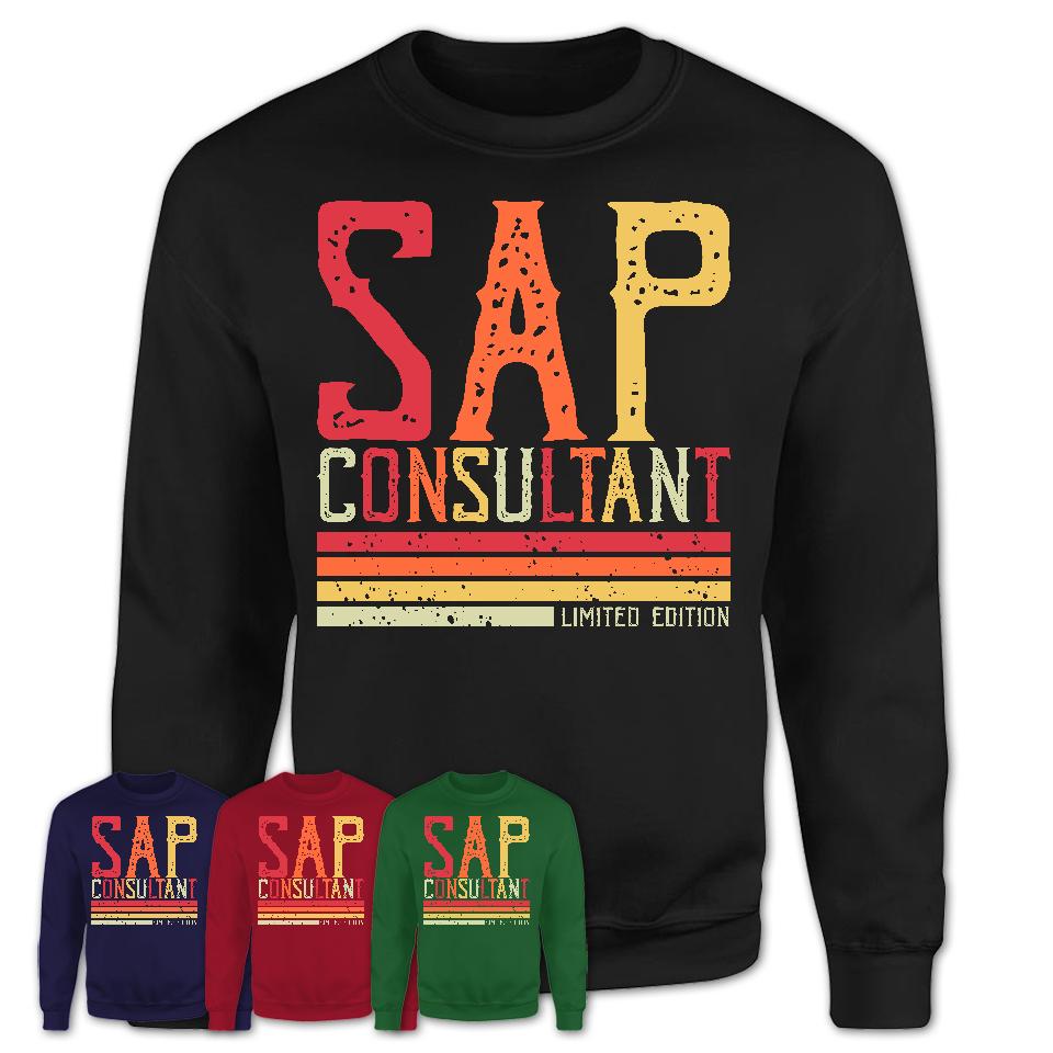 Vintage Sap Consultant Limited Edition Job Shirt, Coworker Birthday Gift Idea