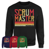 Vintage Scrum Master Limited Edition Job Shirt, Coworker Birthday Gift Idea