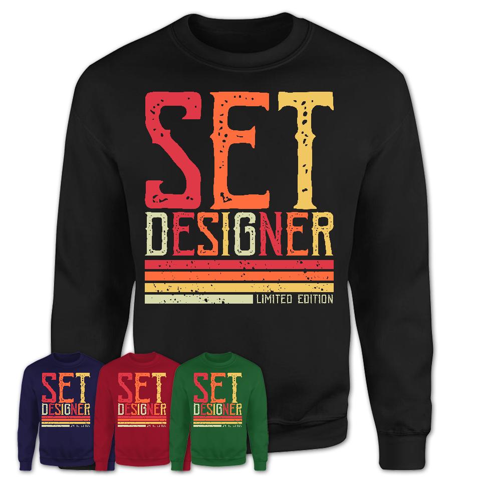Vintage Set Designer Limited Edition Job Shirt, Coworker Birthday Gift Idea