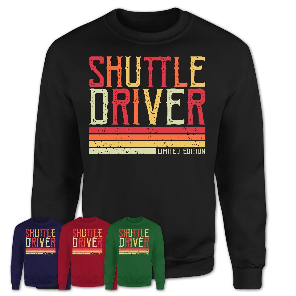 Vintage Shuttle Driver Limited Edition Job Shirt, Coworker Birthday Gift Idea