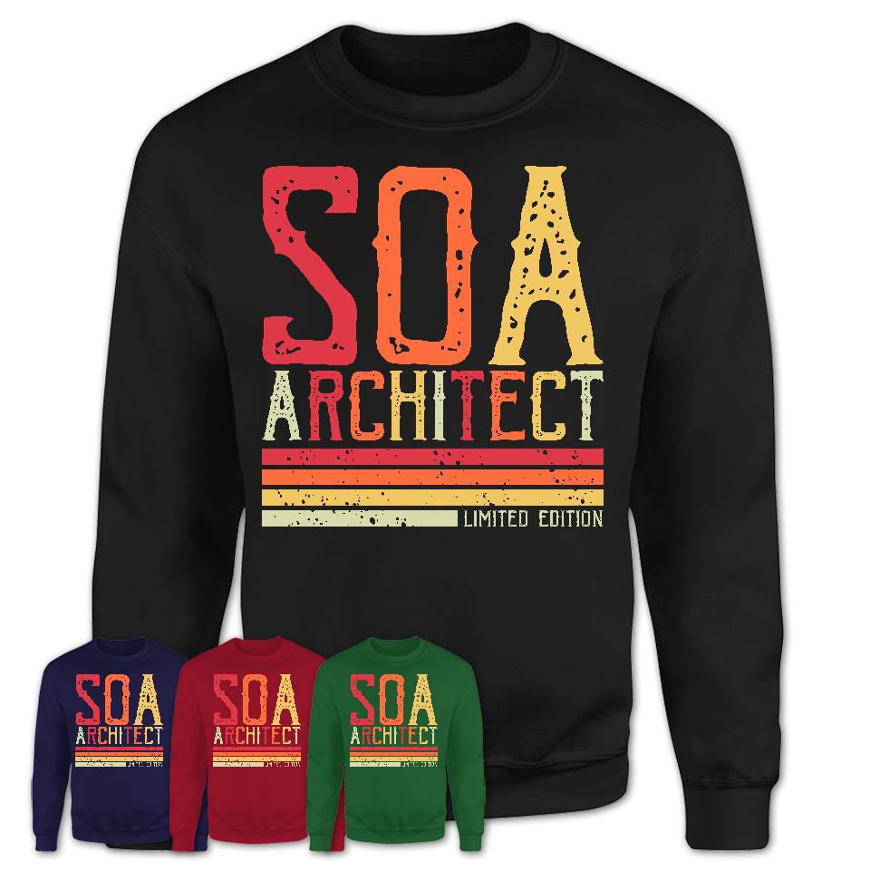 Vintage Soa Architect Limited Edition Job Shirt, Coworker Birthday Gift Idea
