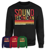 Vintage Sound Technician Limited Edition Job Shirt, Coworker Birthday Gift Idea