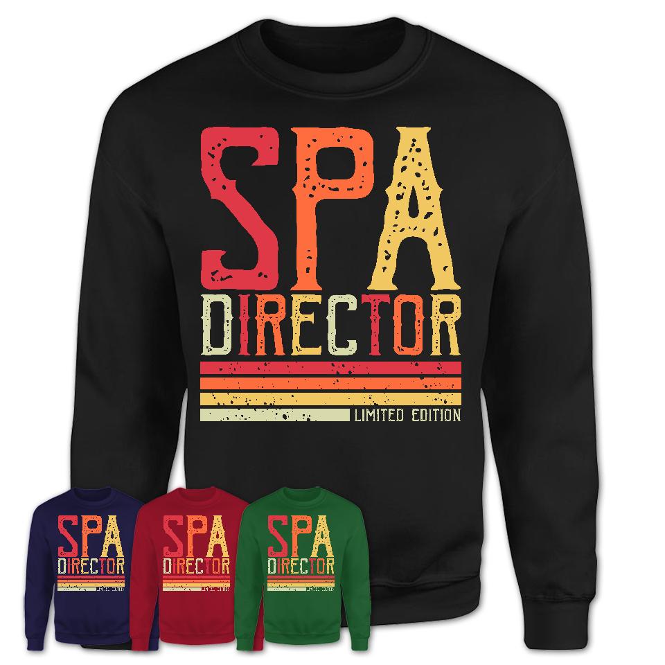 Vintage Spa Director Limited Edition Job Shirt, Coworker Birthday Gift Idea