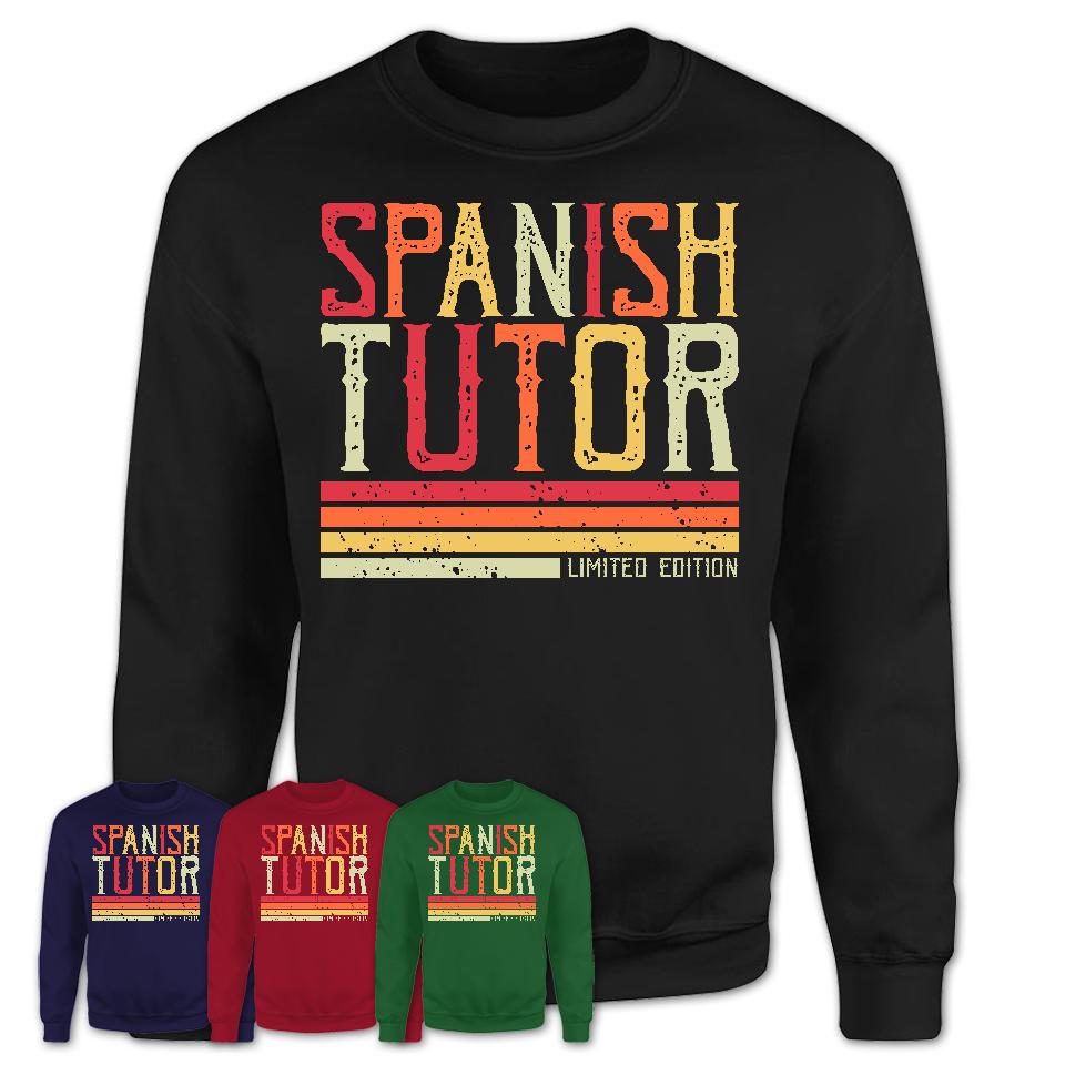 Vintage Spanish Tutor Limited Edition Job Shirt, Coworker Birthday Gift Idea