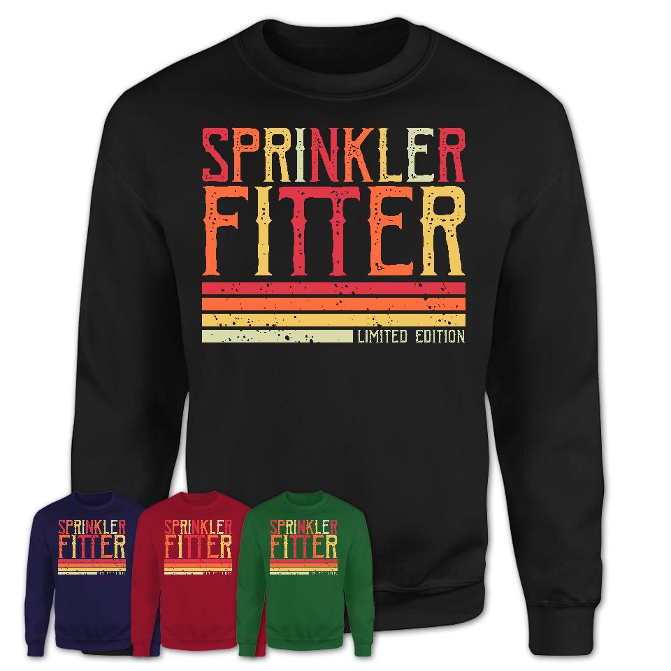 Vintage Sprinkler Fitter Limited Edition Job Shirt, Coworker Birthday Gift Idea