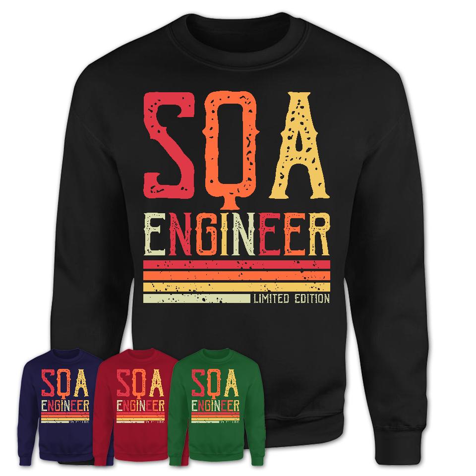 Vintage Sqa Engineer Limited Edition Job Shirt, Coworker Birthday Gift Idea