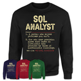 Vintage Sql Analyst Definition Shirt, Funny Coworker Gift Idea for Sql Analyst, New Job Gift