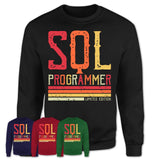 Vintage Sql Programmer Limited Edition Job Shirt, Coworker Birthday Gift Idea