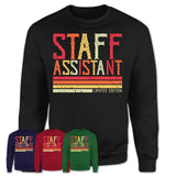 Vintage Staff Assistant Limited Edition Job Shirt, Coworker Birthday Gift Idea